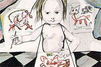 Fujita Tsuguharu (Leonard Foujita) Artist（Tartas version /signed）