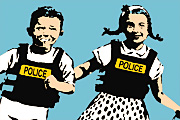 バンクシー POLICE KIDS