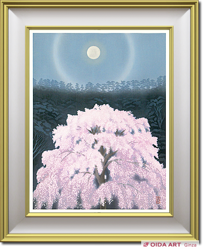 Higashiyama Kaii Luminous Cherry Blossoms (new wood block reprint)