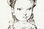 Fujita Tsuguharu (Leonard Foujita) A girl who holds a wineglass