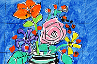 Aizpiri Paul Bouquet in vase
