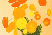 Cathelin Bernard Yellow and orange bouquet