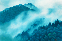 Higashiyama Kaii Cloud in the moutain (new reprint picture)