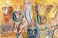 Raoul Dufy Mexican musicians from Angel’s concert