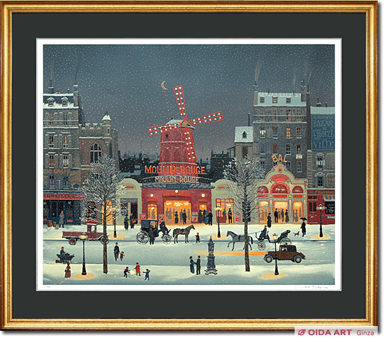 Michel Delacroix Moulin Rouge in the snow