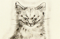 Fujita Tsuguharu (Leonard Foujita) A Book of Cats "Messalina"