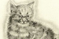 Fujita Tsuguharu (Leonard Foujita) A Book of Cats “Arashieru”