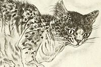 Fujita Tsuguharu (Leonard Foujita) A Book of Cats "Sappho"