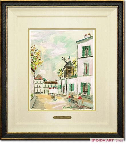 Utrillo Maurice Motif of Montmartre from inspiration village
