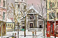 Utrillo Maurice St. Pierre church from inspiration village