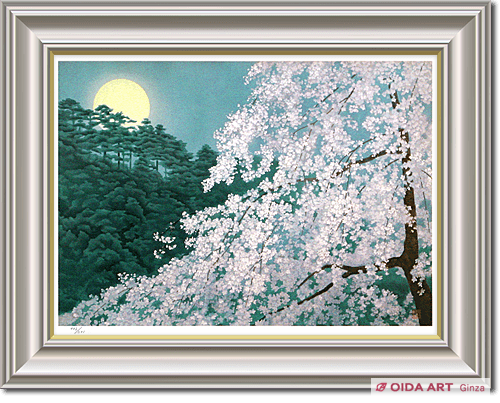 Higashiyama Kaii Cherry blossoms in the Evening (new reprint picture)