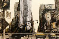 クリスト WRAPPED BUILDING /project for#1Times Square,Allied chemicalTower,New york city/1985