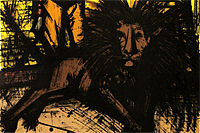 Bernard Buffet Circus series Lion