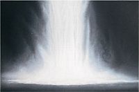 Senju Hiroshi Waterfall on lithograph #1(1995)