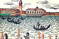 Yamashita Kiyoshi Gondola in Venice