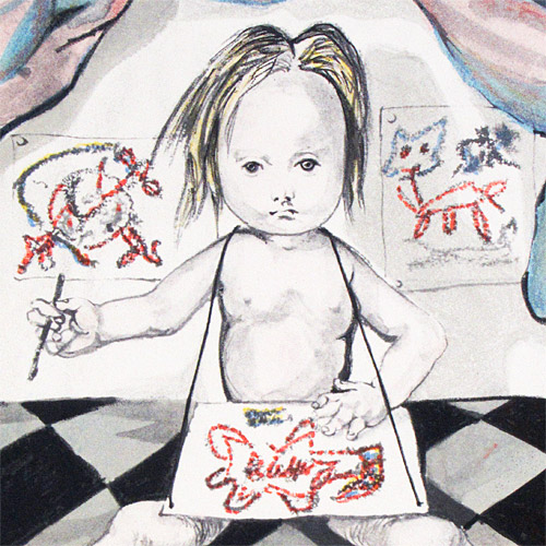 藤田嗣治 芸術家（タルタス版/サイン付） | 絵画など美術品の販売と