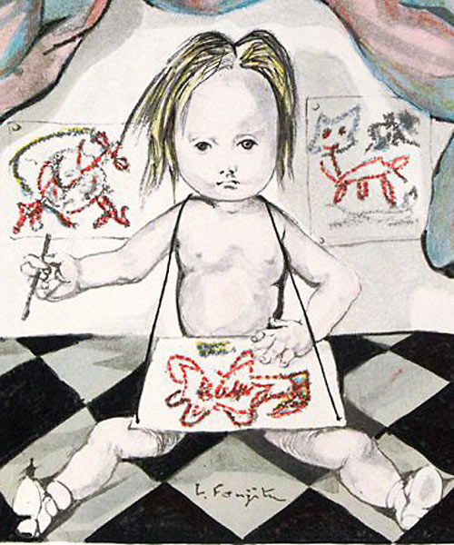 藤田嗣治 芸術家(タルタス版/サイン付) | 絵画など美術品の 藤田嗣治 芸術家(タルタス版/サイン付) | 絵画など美術品の