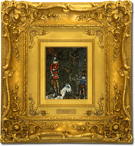 Marc Chagall White horse and red piero (circus)