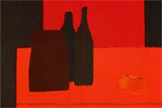 Bernard Cathelin From the lithograph collection : Still life with persimmon