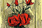 Bernard Buffet Five roses