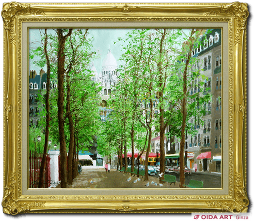 Odagiri Satoshi Green trees of Montmartre