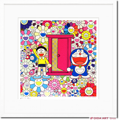 【などのため】 村上隆 ドラえもん 版画 「どこでもドア」でお花畑にやってきたの通販 by winks's shop｜ラクマ カイカイキ