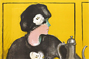 カシニョール コーヒーポットと女性