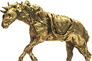 ダリ 馬の鞍と時間の彫刻