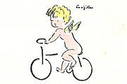 藤田嗣治 エロスの愉しみ　自転車の天使