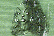 金子國義　女性像