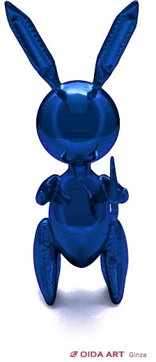 ジェフ・クーンズ Rabbit Blue（リプロダクション）28cm