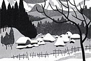 斎藤清 WINTER IN AIZU (32)