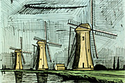 ベルナール・ビュッフェ 三つの風車
