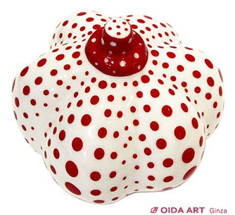 Kusama Yayoi A Pumpkin（White & Red）