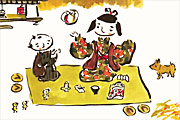 谷内六郎 里の秋