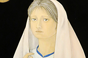 美品 栗原喜依子【祈り】肉筆油彩画 直筆サインあり - メルカリ