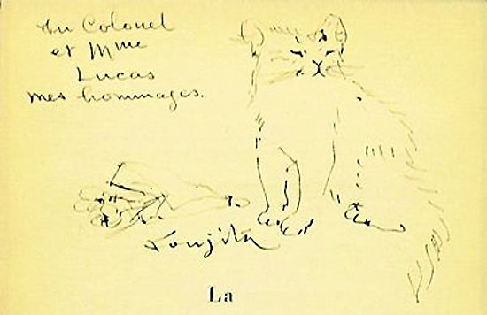 藤田嗣治 猫 | 絵画など美術品の販売と買取 | 東京・銀座 おいだ美術