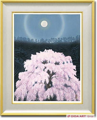 Higashiyama Kaii Luminous Cherry Blossoms (new wood block reprint)
