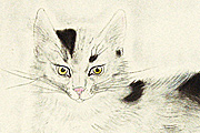 Fujita Tsuguharu (Leonard Foujita) A lying cat