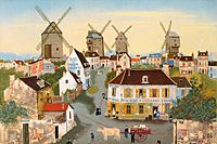 Delacroix Michel Windmill of Montmartre