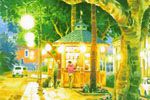 Sasakura Teppei A big tree and small cafe