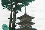 Hirayama Ikuo Five-Storied Pagoda in Honzan-ji temple