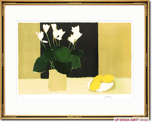 Cathelin Bernard Still Life with Cyclamen Barbara