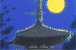 Hirayama Ikuo Yakushi-ji temple’s tower (evening)