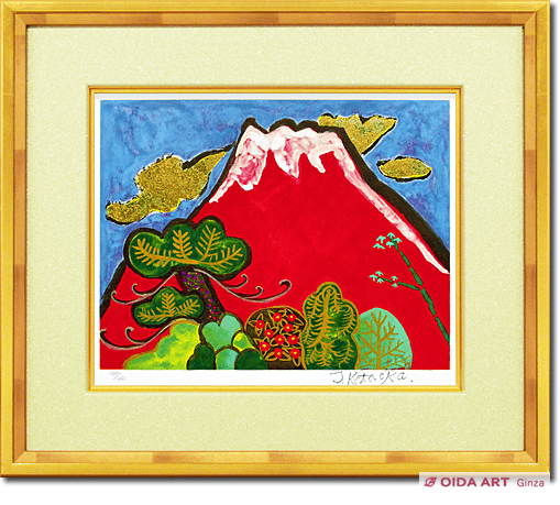 Kataoka Tamako Auspicious red Fuji