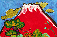 Kataoka Tamako Auspicious red Fuji