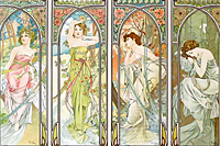 Mucha Maria Alphonse THE TIMES OF THE DAY 1899, PORTFOLIO