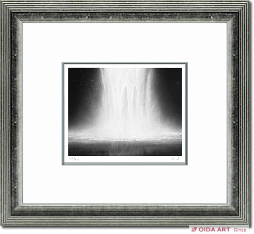 Senju Hiroshi Water fall on lithograph