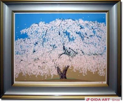 Nakajima Chinami Weeping cherry tree in Kodai-ji Temple