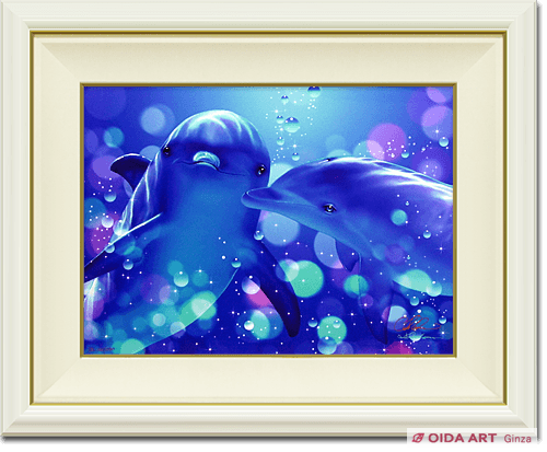ラッセン キッシング ドルフィン S 絵画など美術品の販売と買取 東京 銀座 おいだ美術 ラッセン キッシング ドルフィン S 絵画など美術品の販売と買取 東京 銀座 おいだ美術